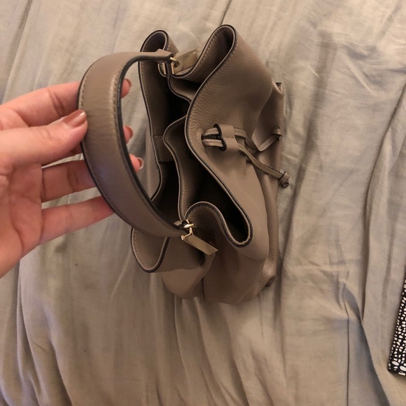 Cocchinelle Leather Grey Bucket Bag - Picture 2 of 4